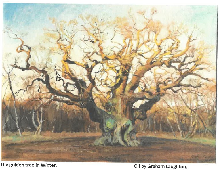 The Golden Tree in Winter by Graham Laughton